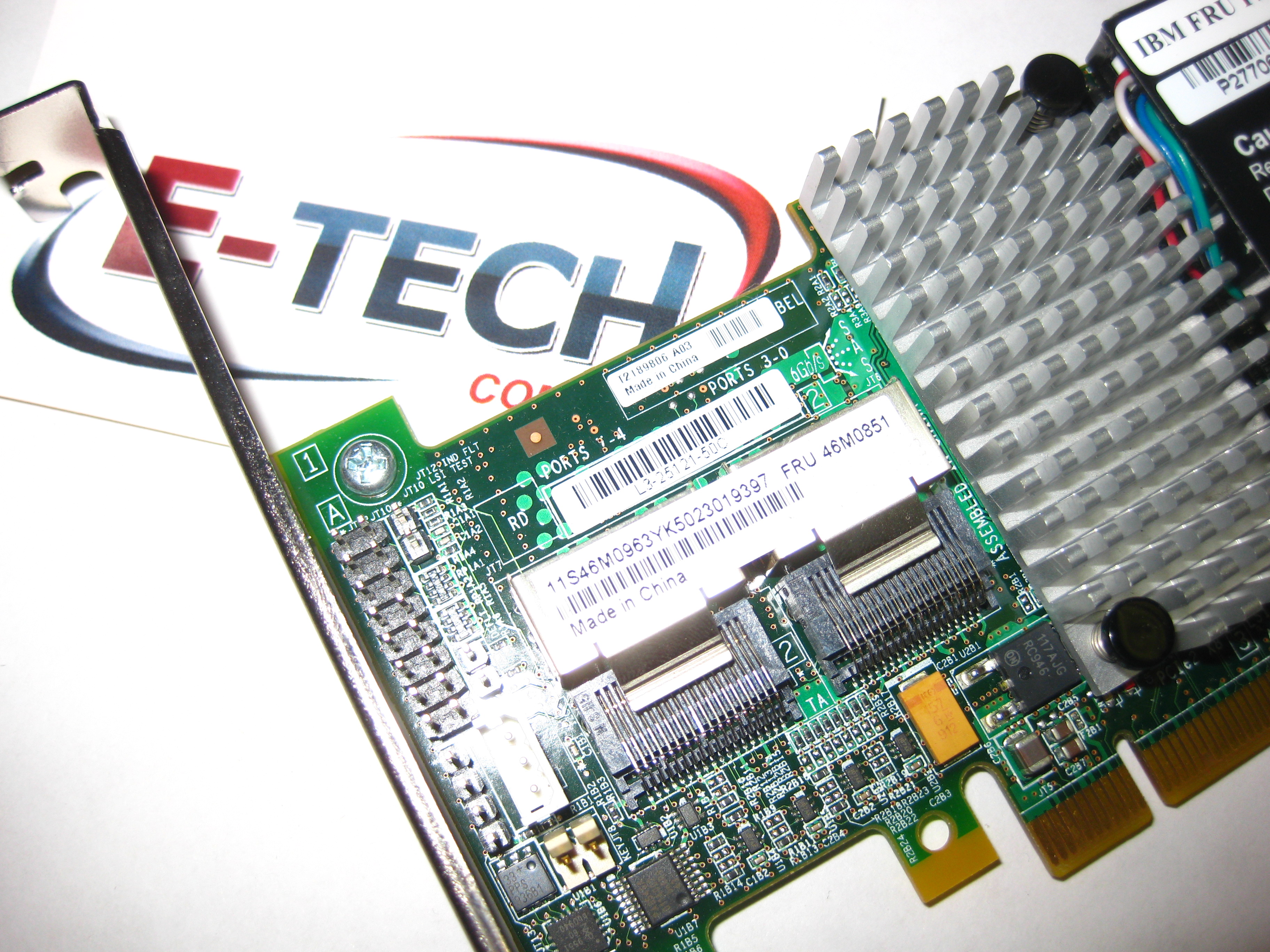 46M0829IBM ServeRAID M5015 SAS/SATA Raid Controller w/ Battery,46M0851