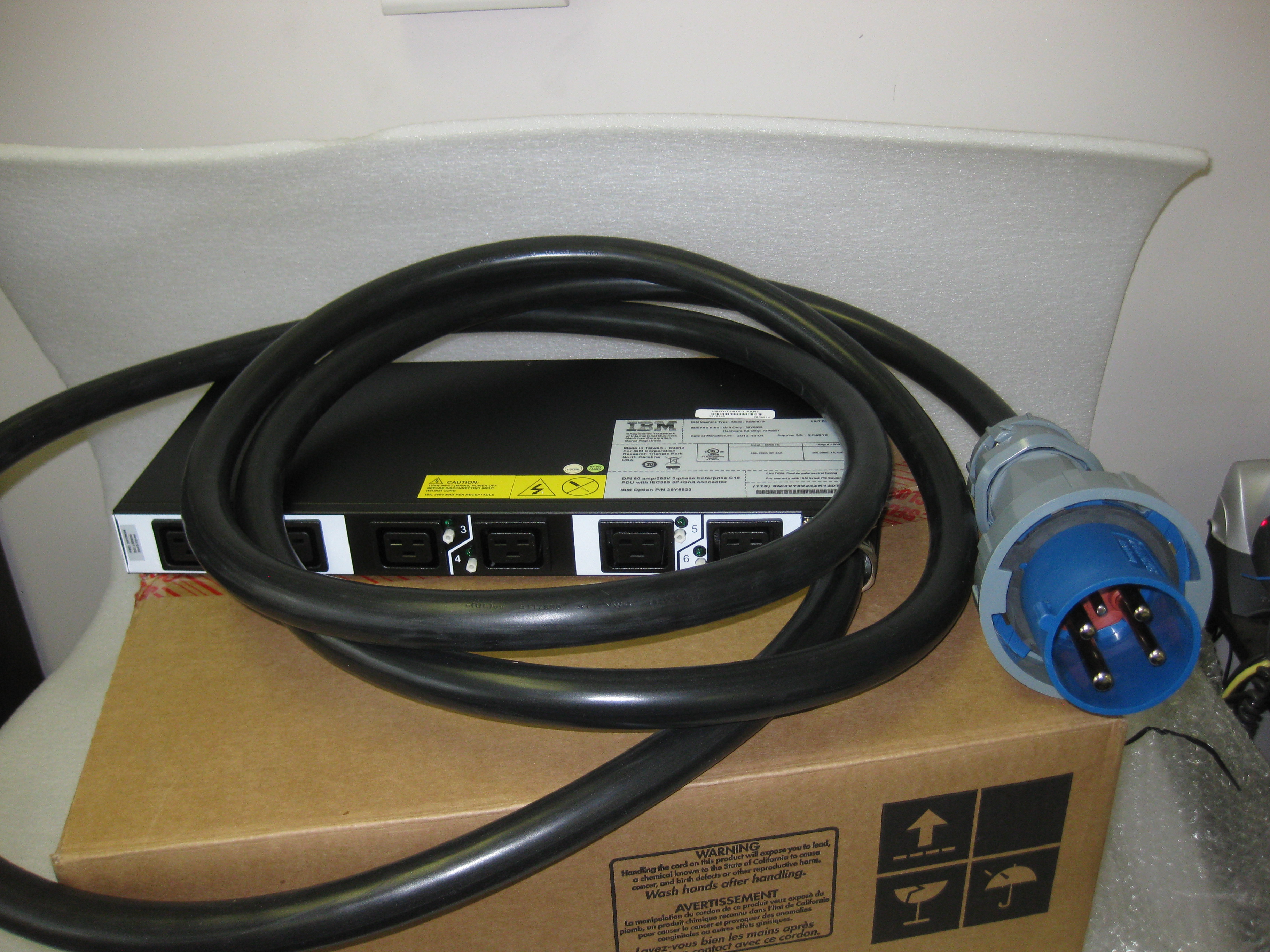 39Y8923 -IBM Enterprise C19 3 phase PDU (60a) | eBay